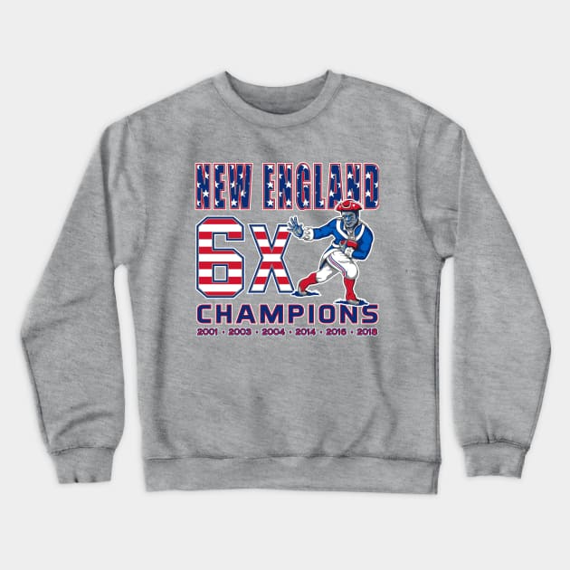 Patriots 2019 Championship Graphic 2 Crewneck Sweatshirt by bkumm66